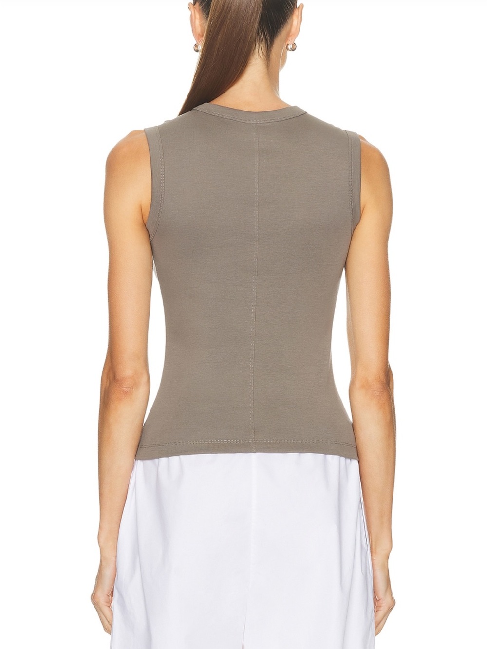 Flore Flore Esme Tank Top in Mushroom size medium - Picture 3 of 5